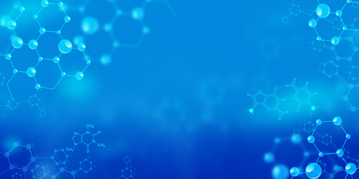 生物基因链医疗分子链蓝色科技背景