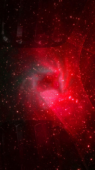红色闪烁科技感商务H5背景素材
