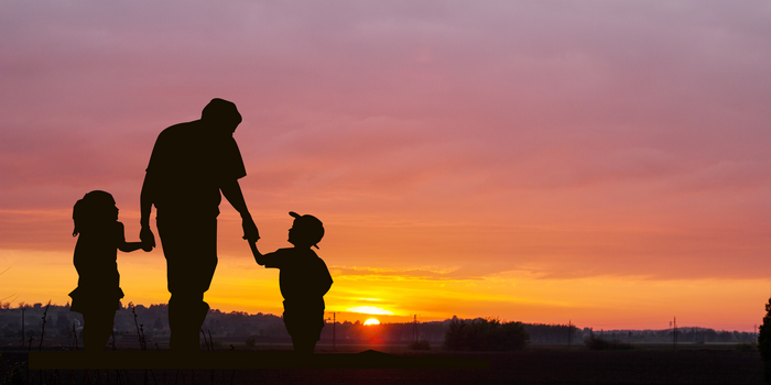 创意劳工节剪影背景