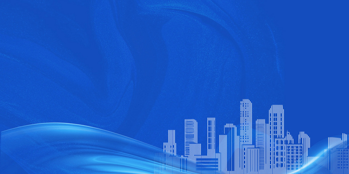 蓝色科技商务城市建筑背景