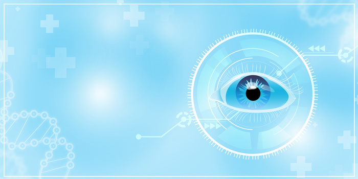 清新医疗科技眼球保护视力预防近视背景