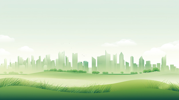 绿色环保公益城市节能低碳背景