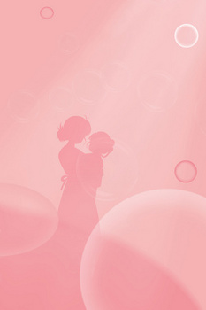 粉色手绘母亲节康乃馨花朵合成背景