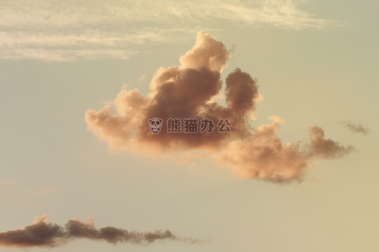 云 多云的 天空