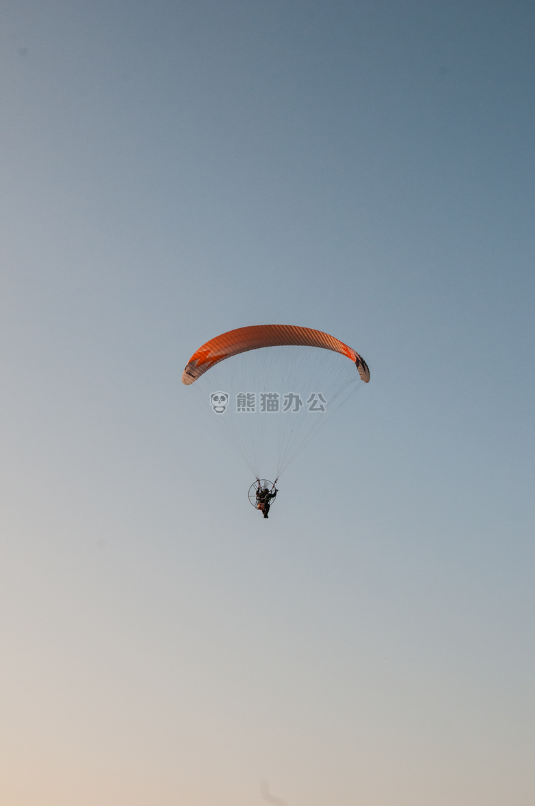 航班 降落伞 风