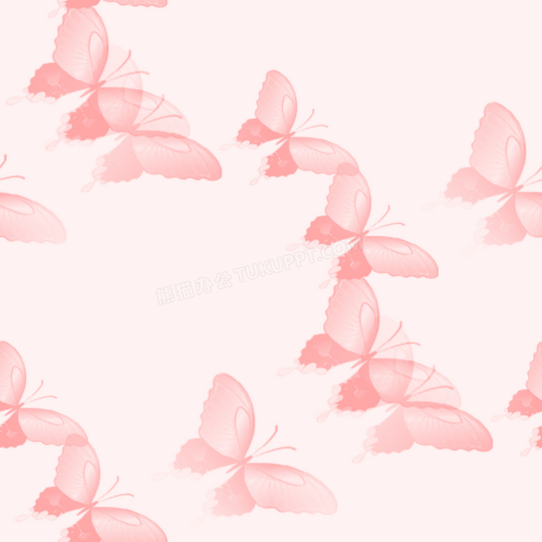 粉色梦幻蝴蝶背景图片