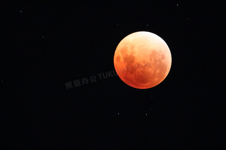天空红色满月月亮图片