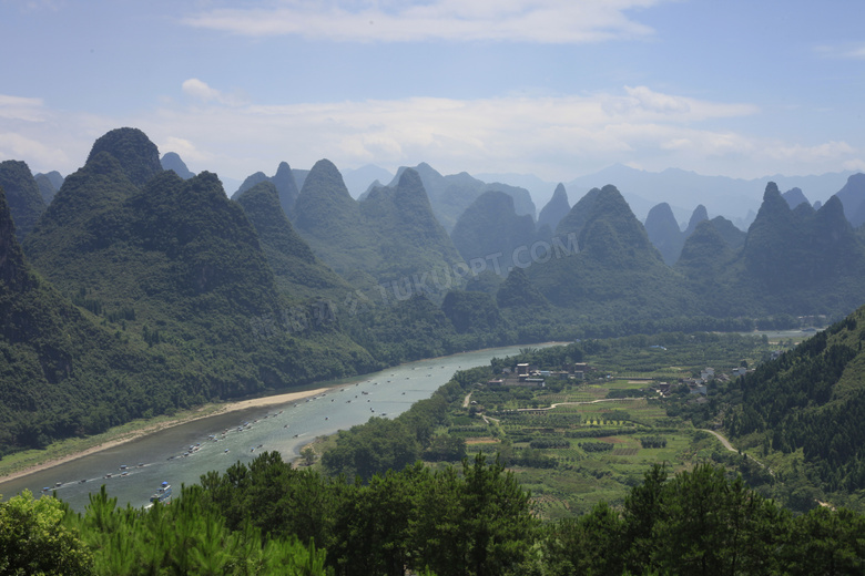 桂林山水美丽风景摄影图片素材