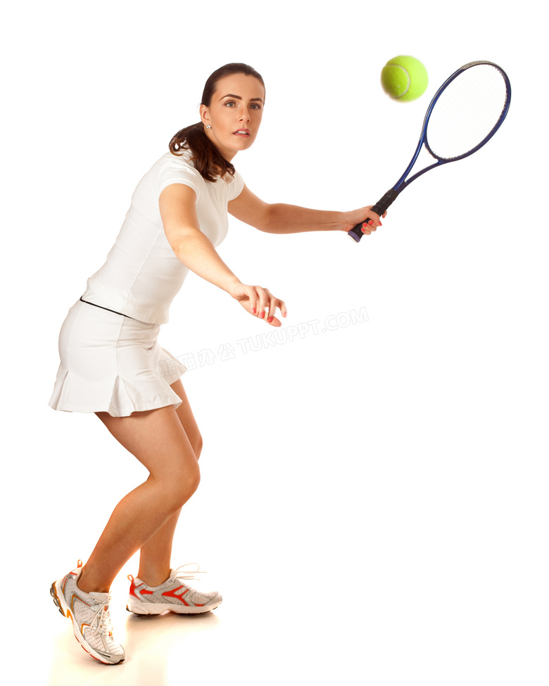 裙装网球运动美女人物摄影高清图片