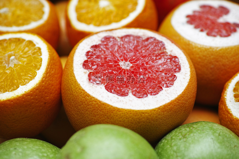 柑橘 水果 特写