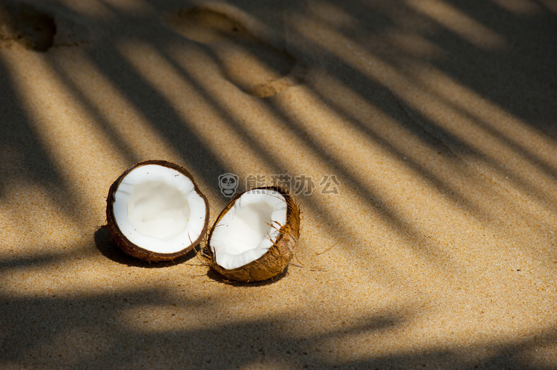 海滩 椰子 美味的