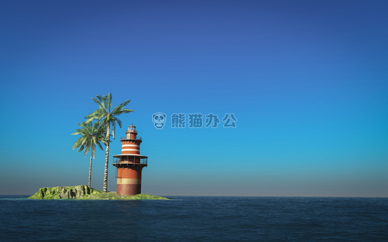 3d 有生气的 海滩