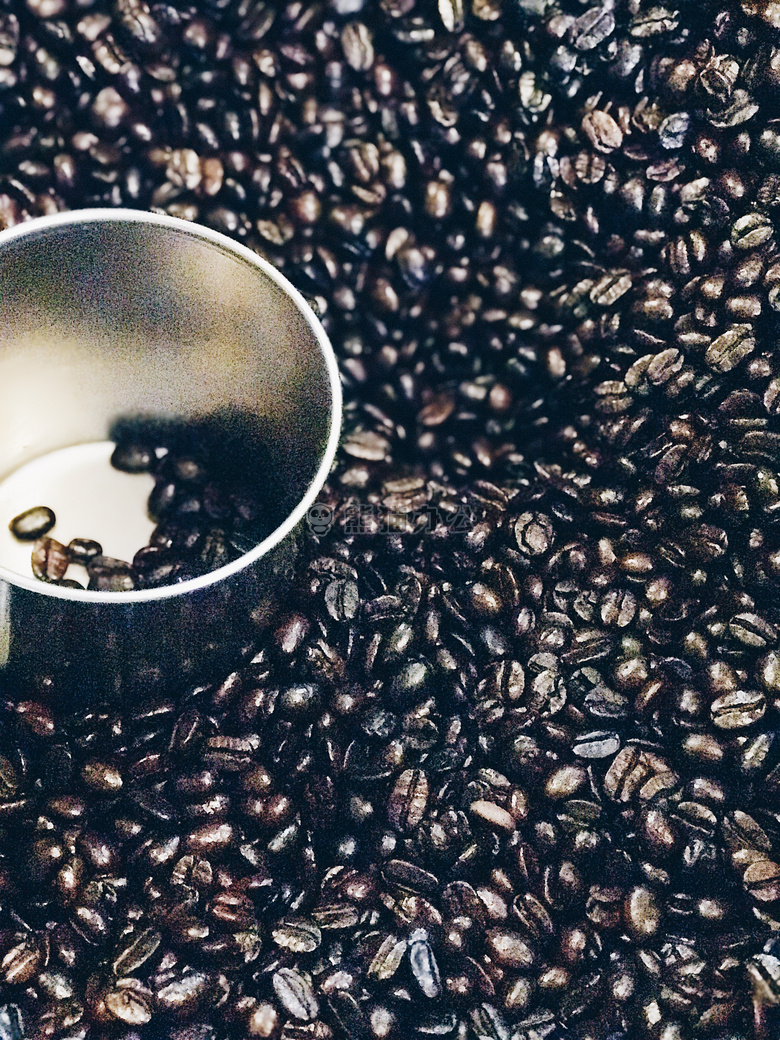 阿拉比卡咖啡 豆 黑色