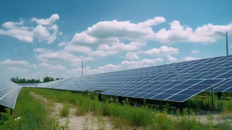 太阳能发电光伏新能源摄影
