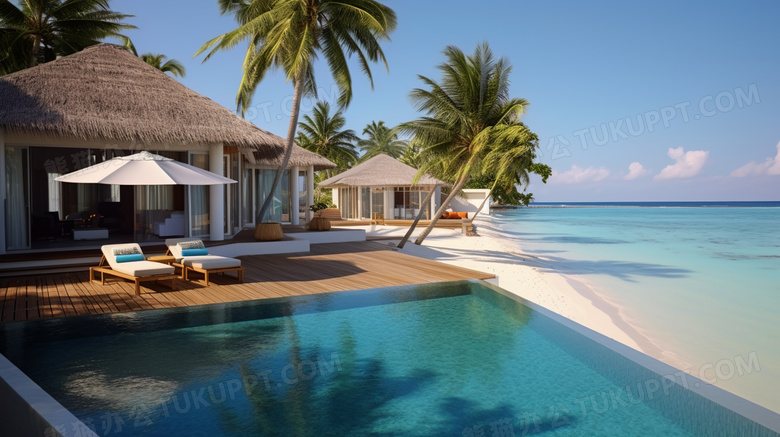 美丽的马尔代夫海岛旅游圣地