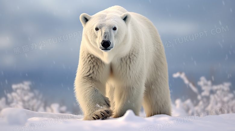 白色北极北极熊动物摄影
