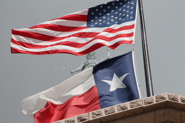 美国得克萨斯州国旗图片