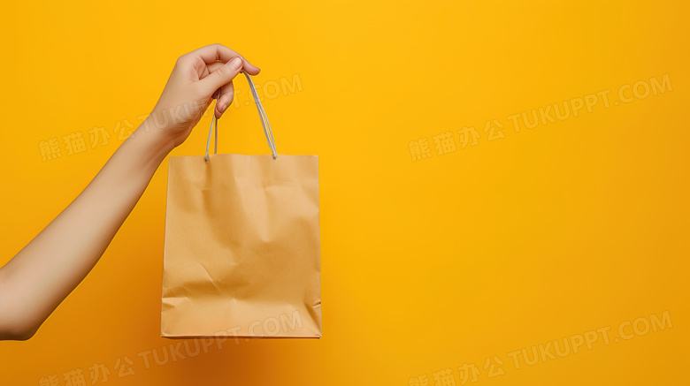 逛街购物袋消费的人物图片