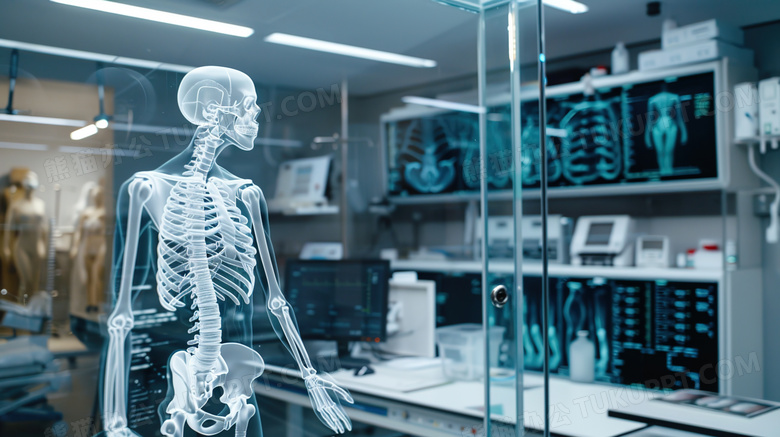 实验室里用现代医疗科技进行全身体检图片