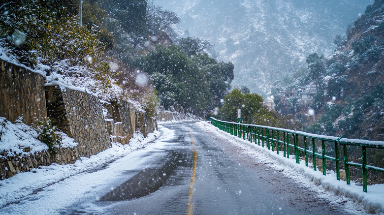 冬季冬天雪天户外雪景下雪天图片