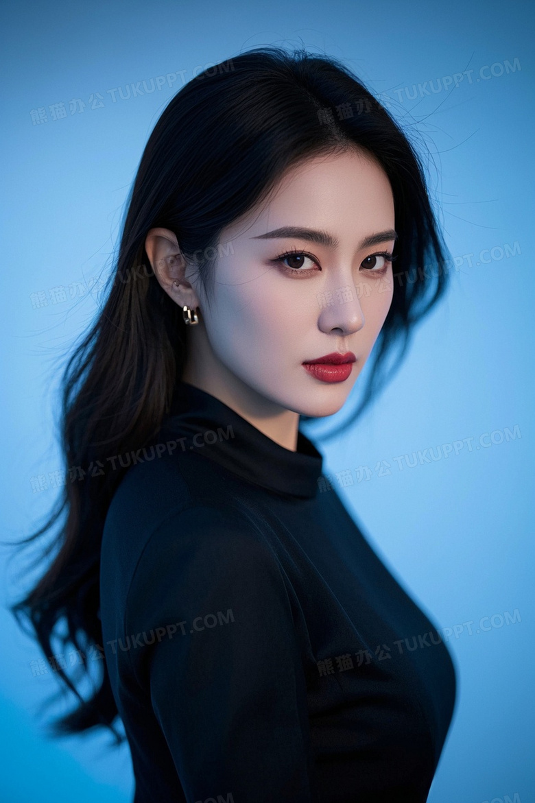 人美中长发一看就是老板娘