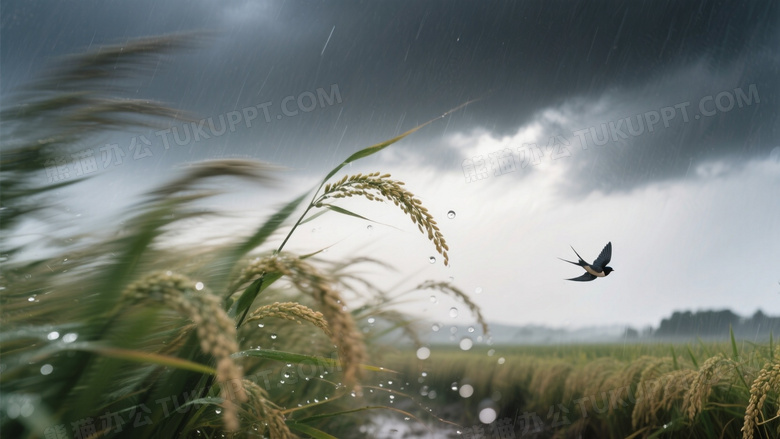 暴风雨前的戏剧性光影