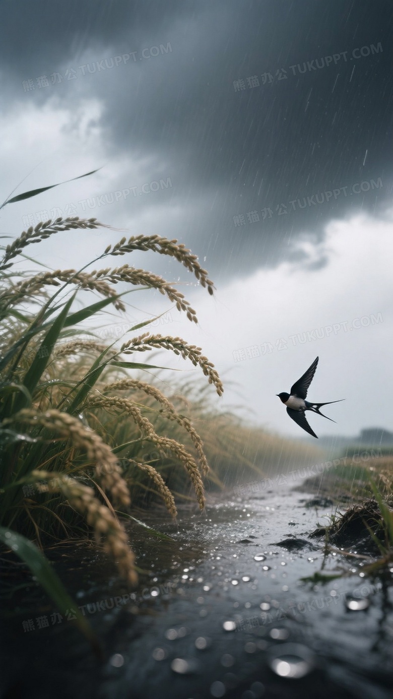 暴风雨前的戏剧性光影