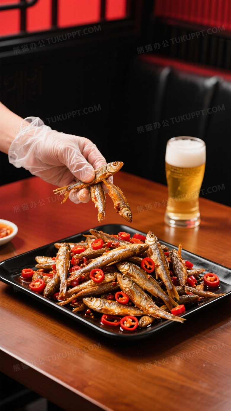 新中式风格黑红色系餐厅