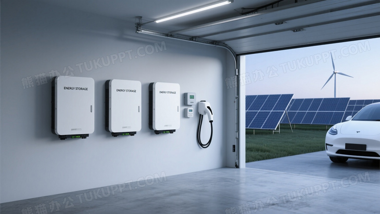 现代车库储能系统高清图片