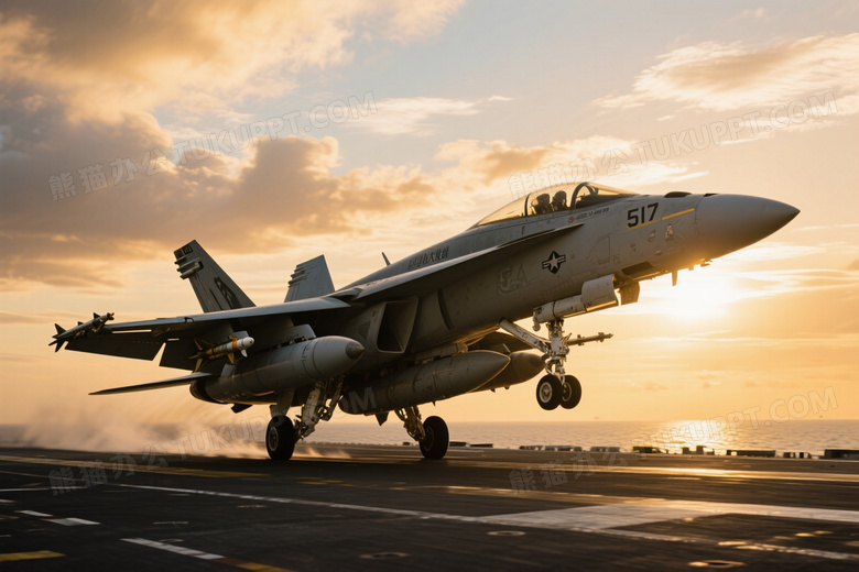 超级大黄蜂航母起飞侧逆光图片