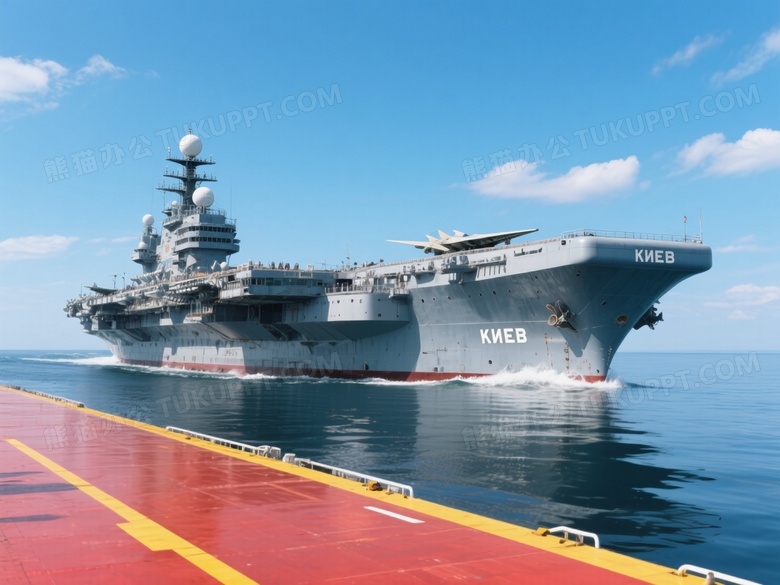 基辅号航母航行海面高清图片