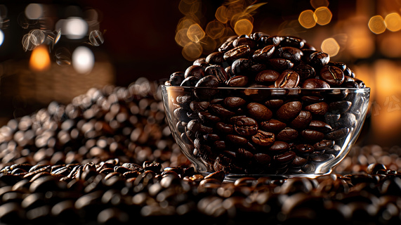 高品质咖啡豆图片