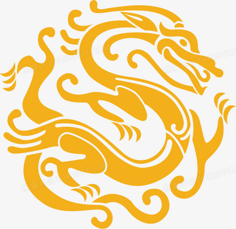 龙腾龙龙图案中国元素中国风中国龙