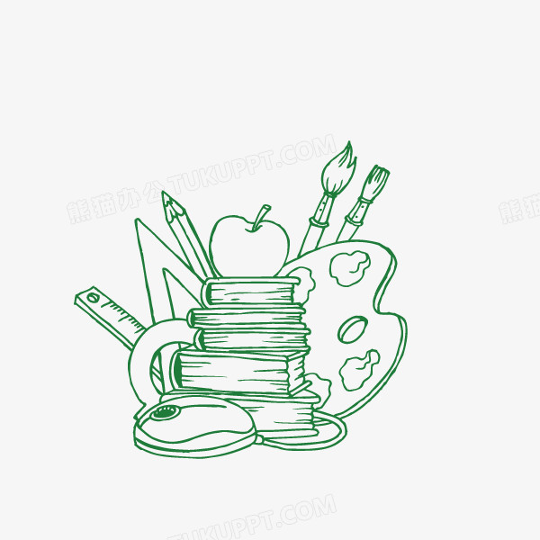 学校 开学 画具