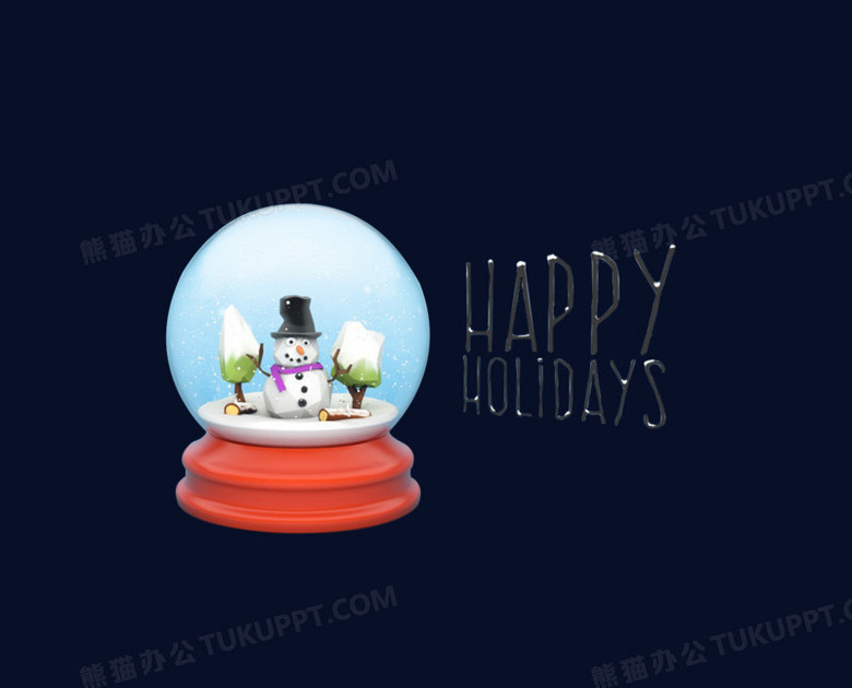 卡通雪景音乐盒