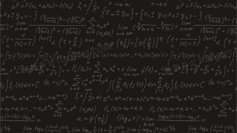 黑板上的数学公式