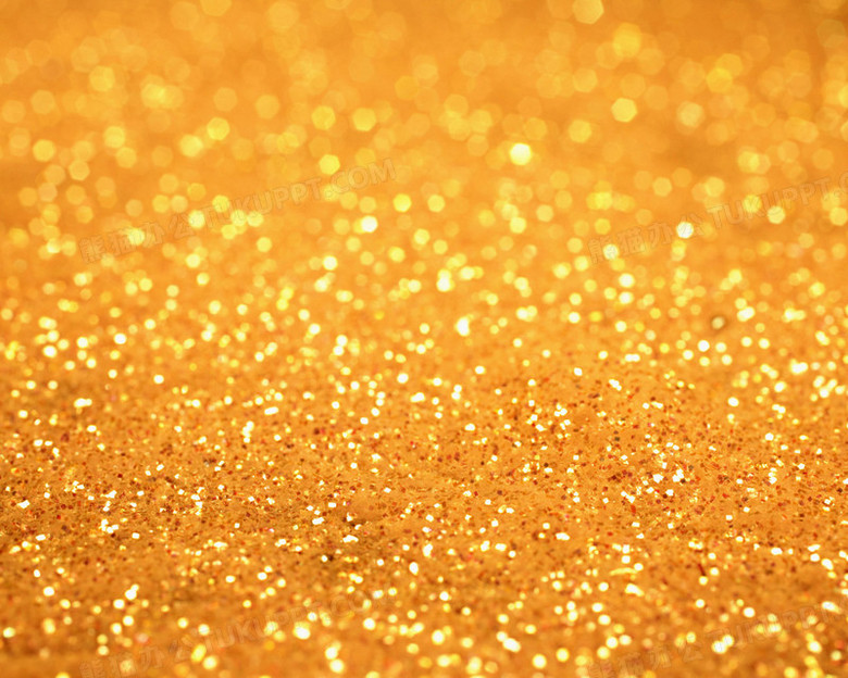 在整个配色上使用金色作为基础色调,设计了闪烁金粉碎片,简约效果的