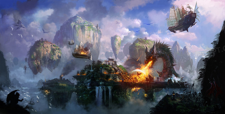 魔幻玄幻场景背景
