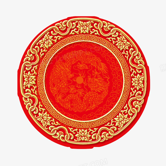 圆形吉祥底纹