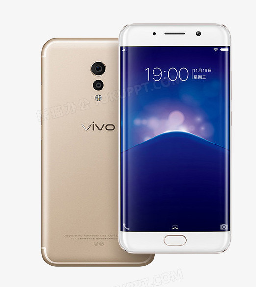 vivox9智能手机金色模型
