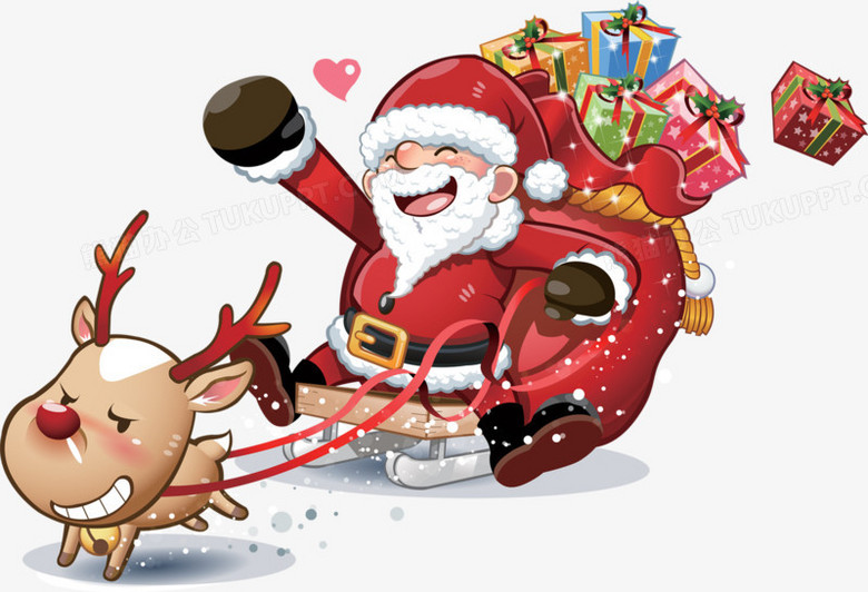 圣诞老人卡通老人png图片素材下载_老人png_熊猫办公