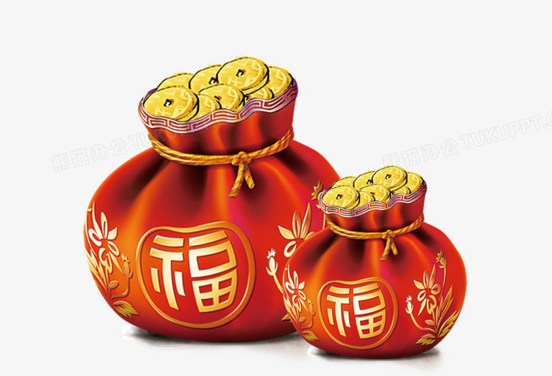 红色福袋素材