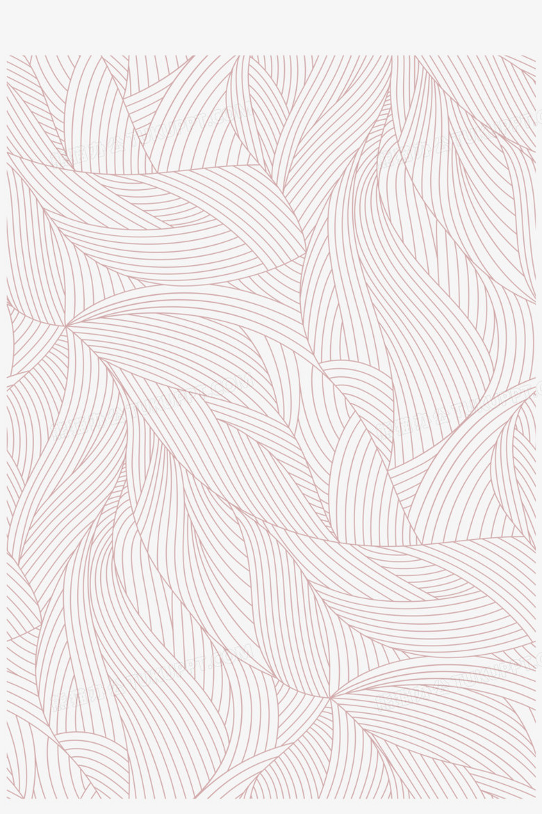 紫色手绘树叶线条纹理