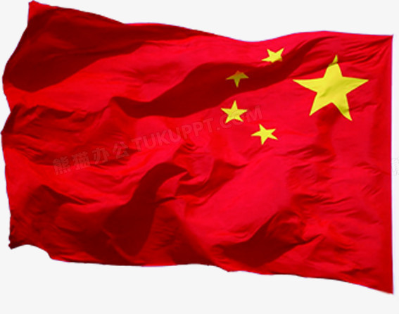 漂浮卡通五星红旗