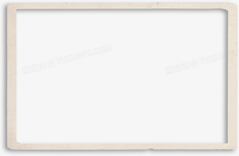 白色长方形立体边框