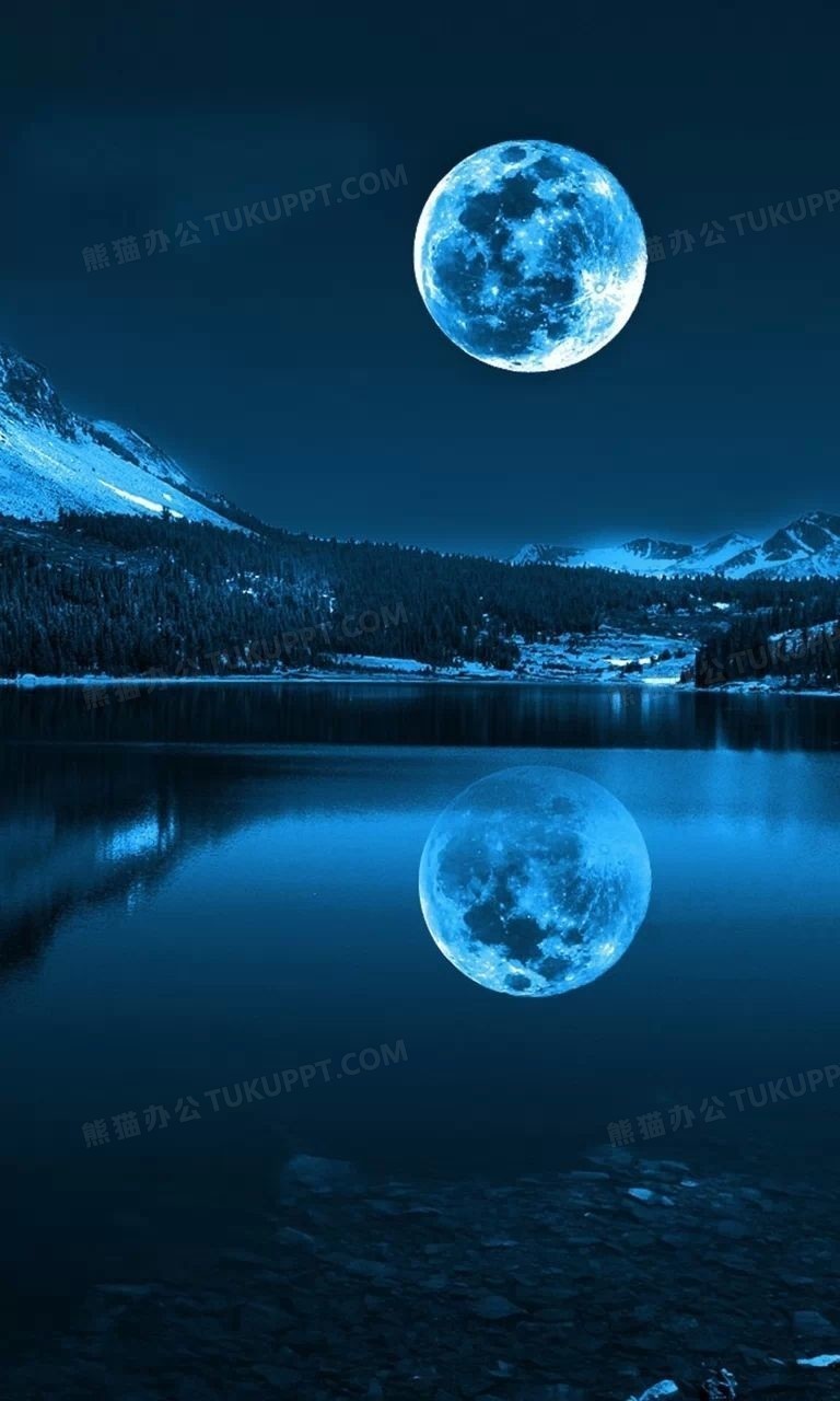 月亮星空天际唯美高清png图片素材免费下载_月亮png_*