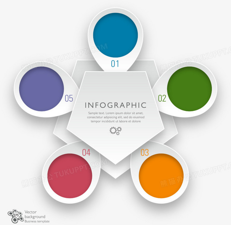 矢量五边形信息图表png图片素材免费下载_图表png_964