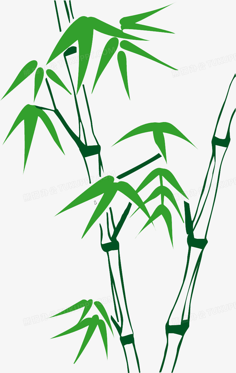卡通竹叶卡通竹子