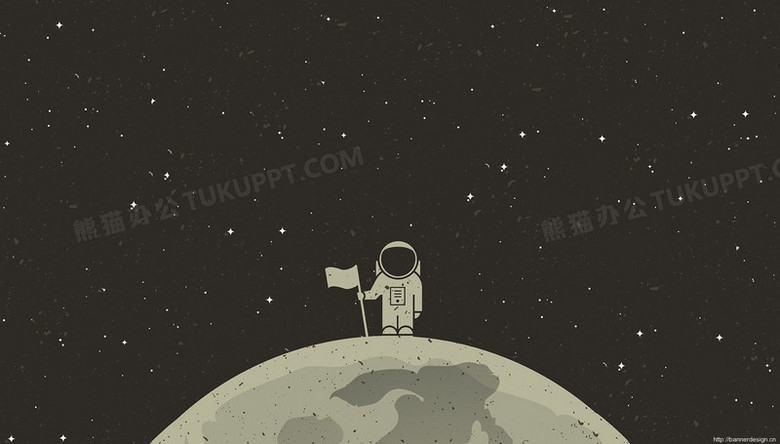 卡通宇航员太空图片