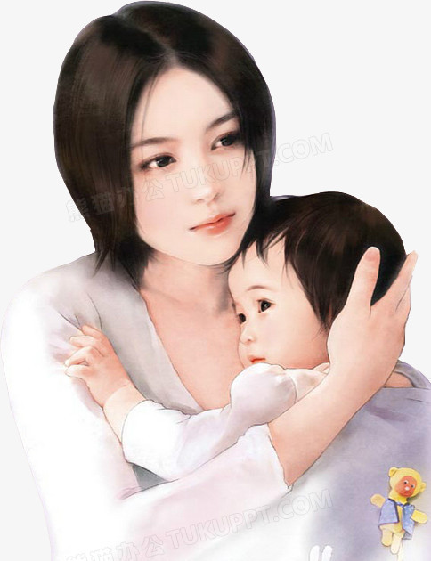 母亲抱着孩子png图片素材下载_孩子png_熊猫办公